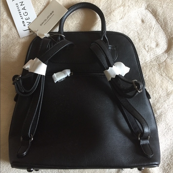 ⭐️SOLD⭐️NWTs David Jones Black Knapsack Bag - Picture 2 of 7